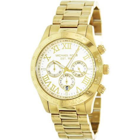 michael kors men's layton mk8214 gold stainless steel quartz watch|Men's Michael Kors Layton Gold Tone Chronograph Watch MK8214.